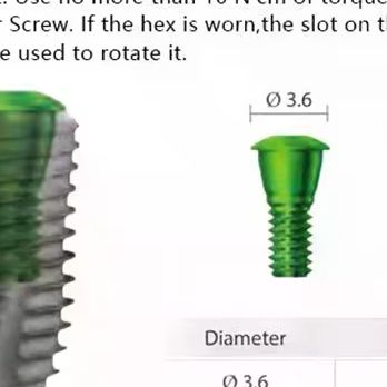 Medical Lab Assistant - Dental Medical Laboratory Sealing Screw Accessorie