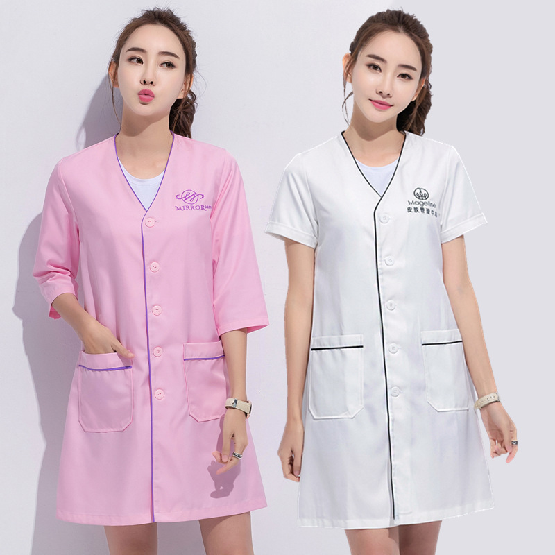 Medical Lab Management - Skin Management Work Clothes Women's White