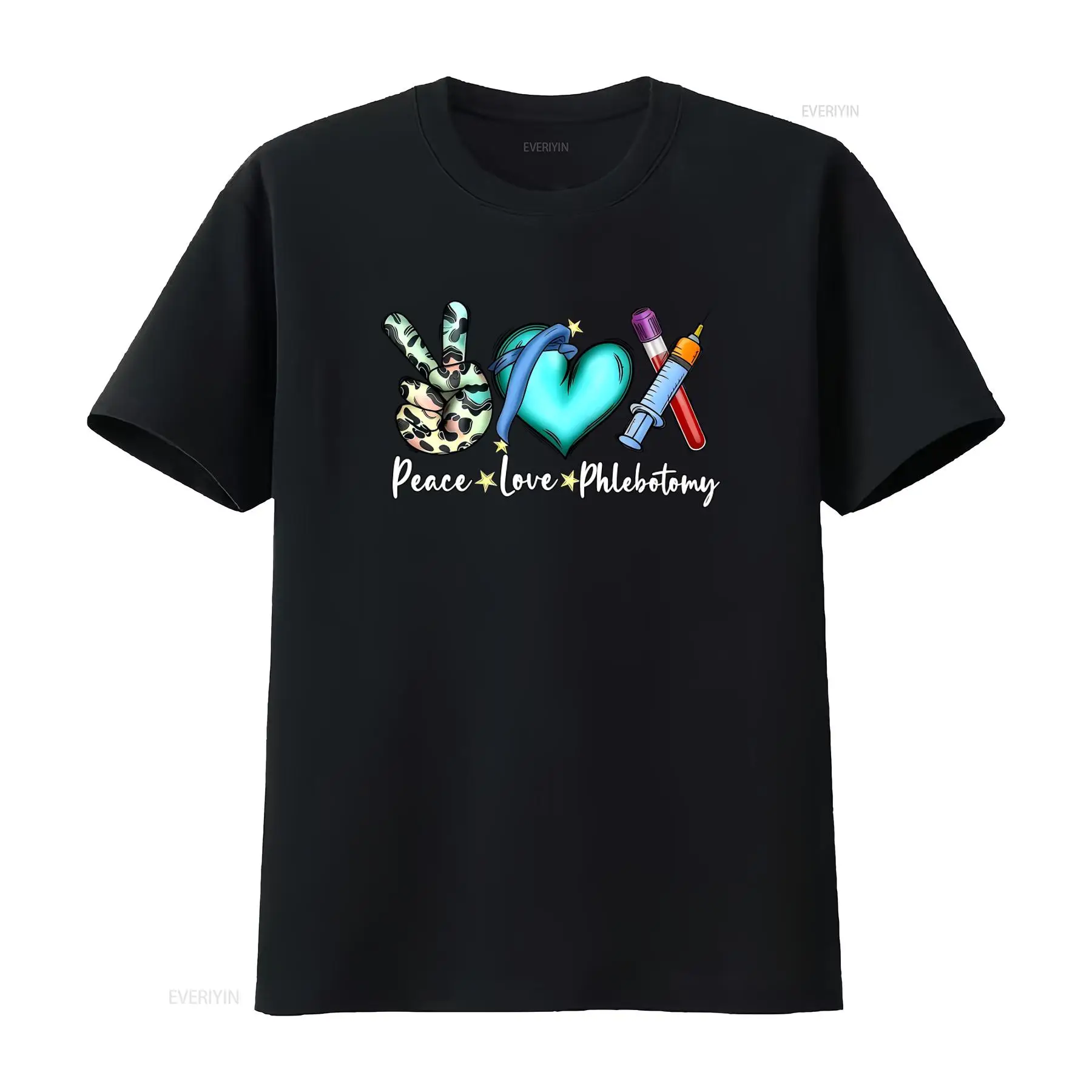 Medical Lab Technologist - Peace Love Phlebotomy T Shirt for