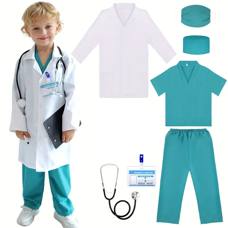 7PCS Kids Doctor Nurse Cosplay - огляд і ціна Medical Lab Units