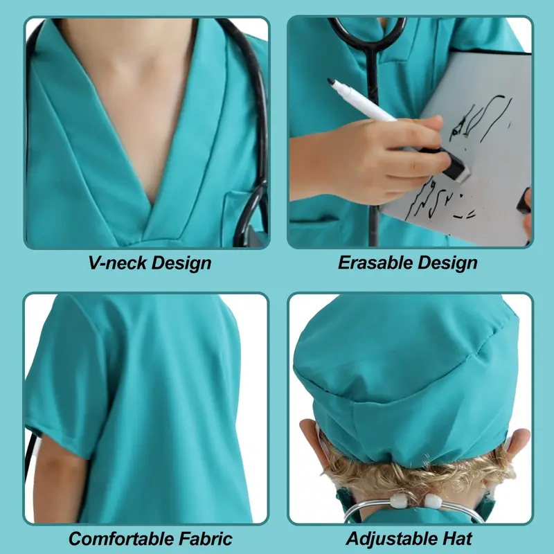 7PCS Kids Doctor Nurse Cosplay - огляд і ціна Medical Lab Units
